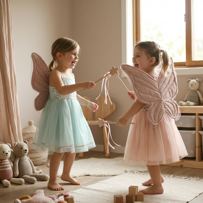 Fairy Wings & Magic Wand Set (handmade)