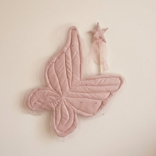 Fairy Wings & Magic Wand Set (handmade)